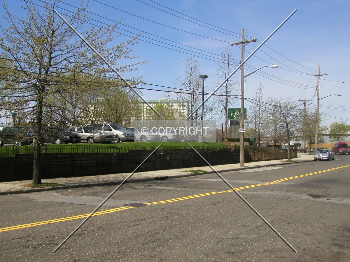 Street nearby the hotel site