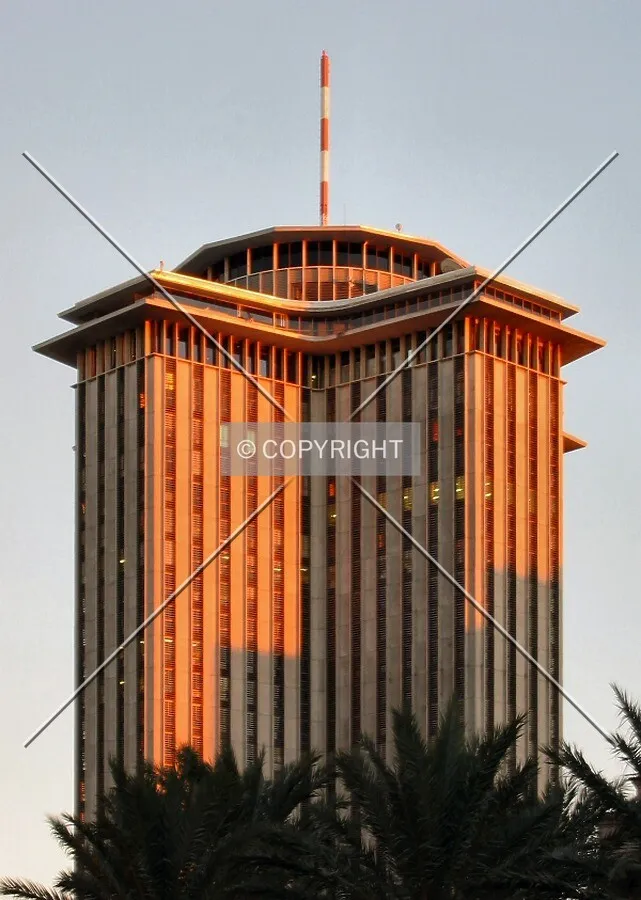Top floors at sunset from Canal Street