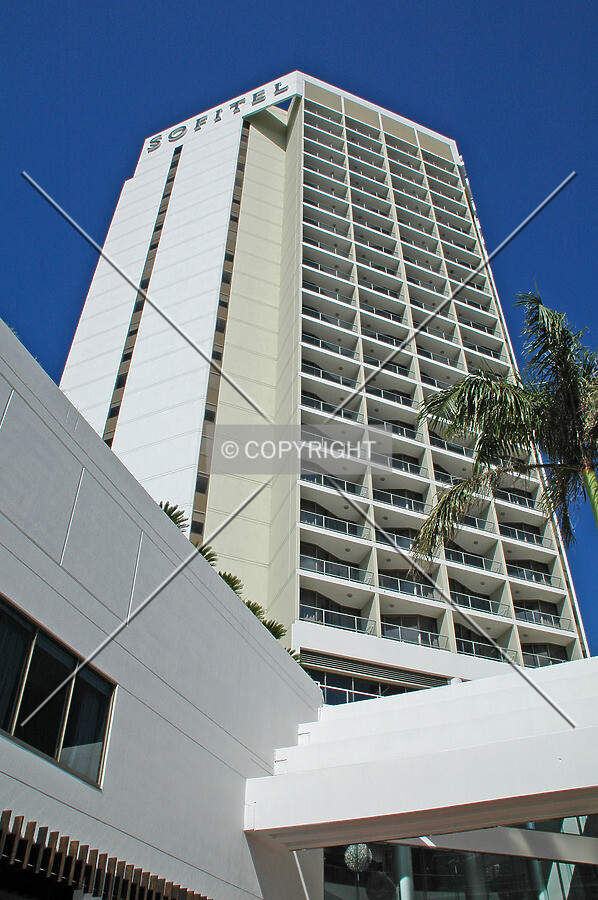 Looking up from Surf Parade
