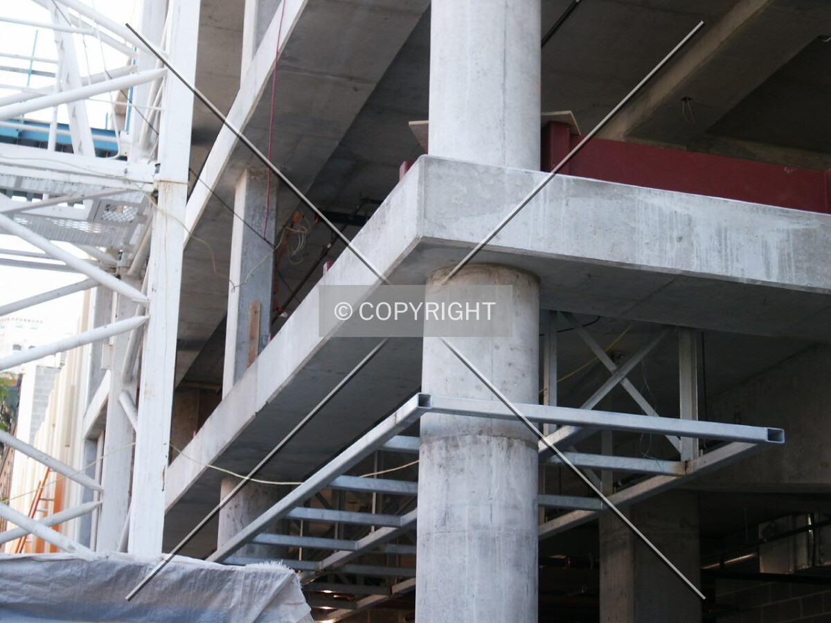 Canopy structure by the entrance