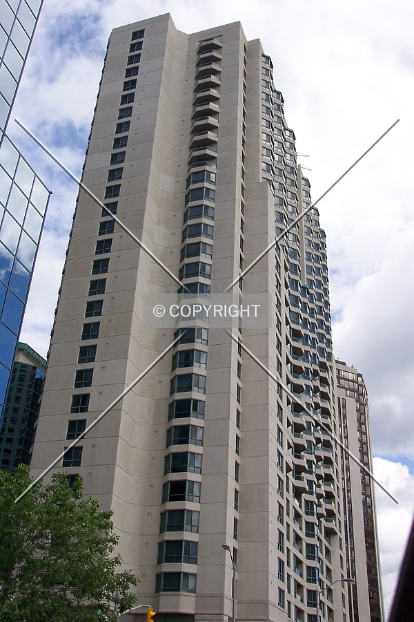 View of the north and east facades from Lyon Street