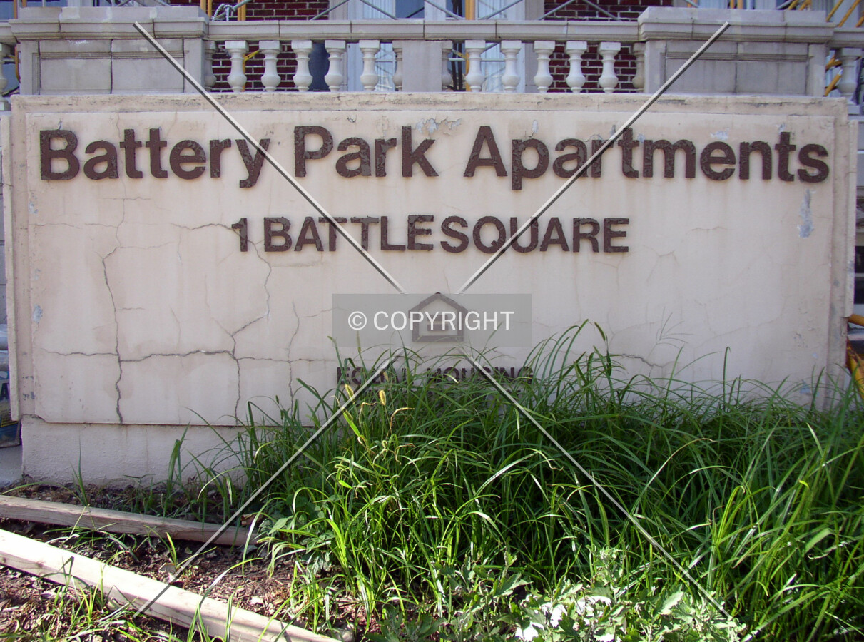 Main signage off Battle Square