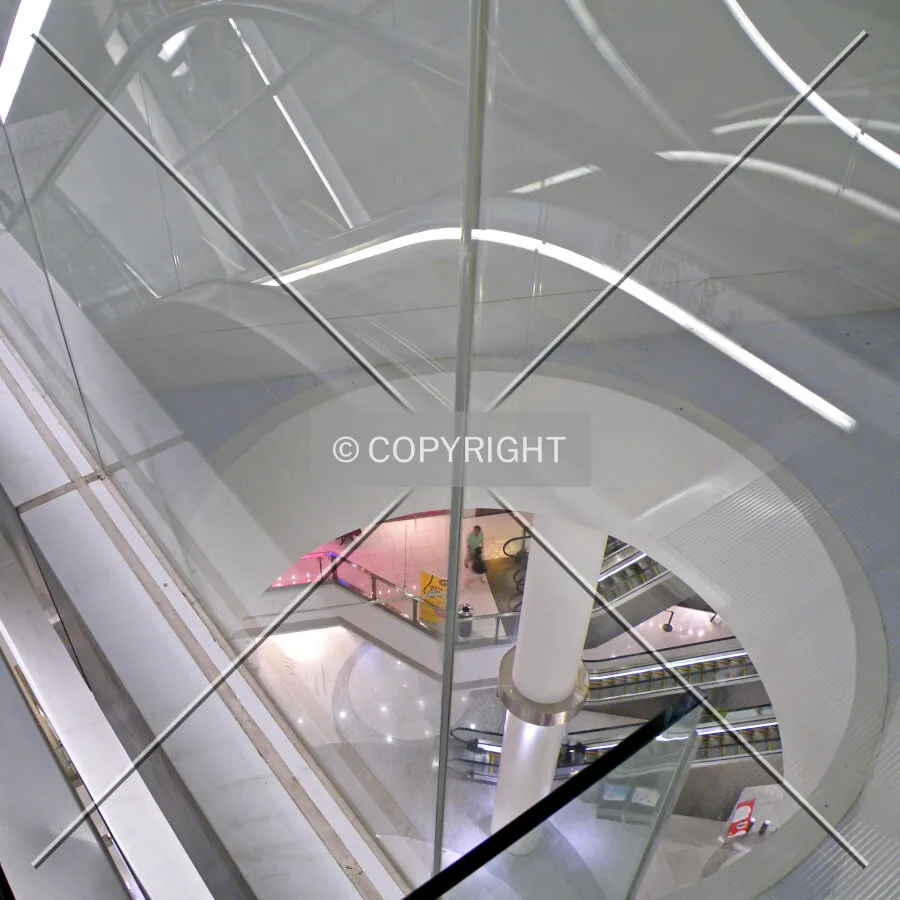 View from the escalators to the carpark on the 6th floor