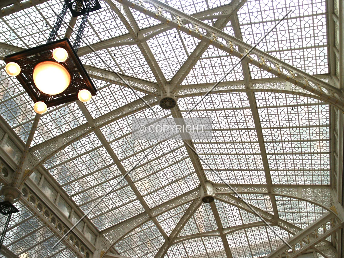 Lobby skylight under the light court