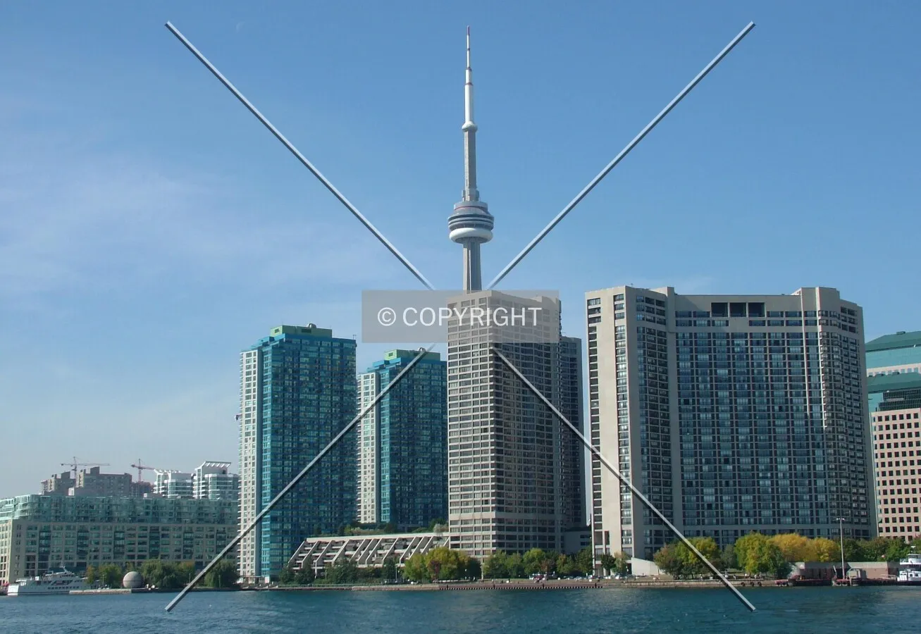 Seen from Toronto's inner harbour