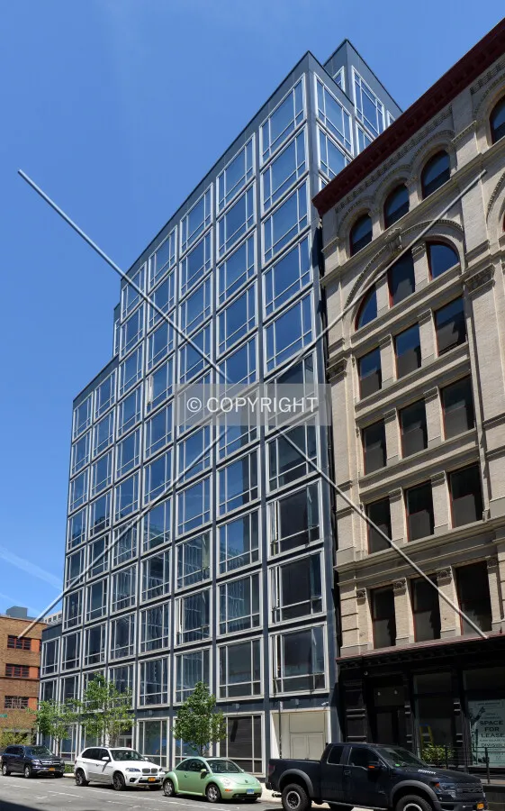 View from the southwest on Washington Street