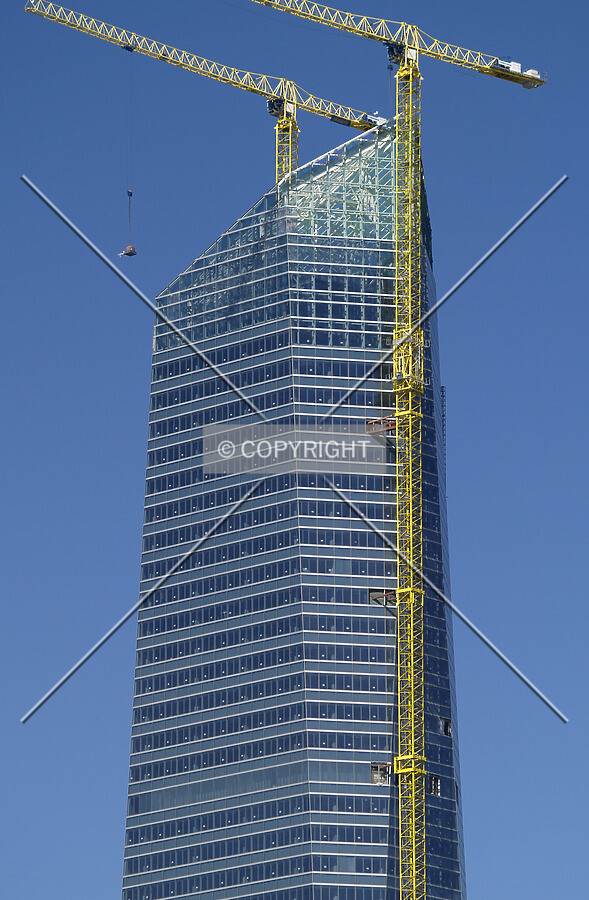 Top floors as seen from the east