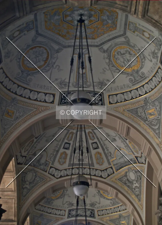 Detail of the entrance area ceiling