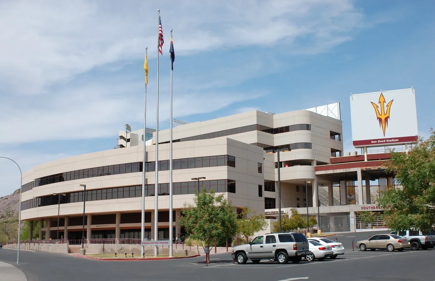 View from the southeast