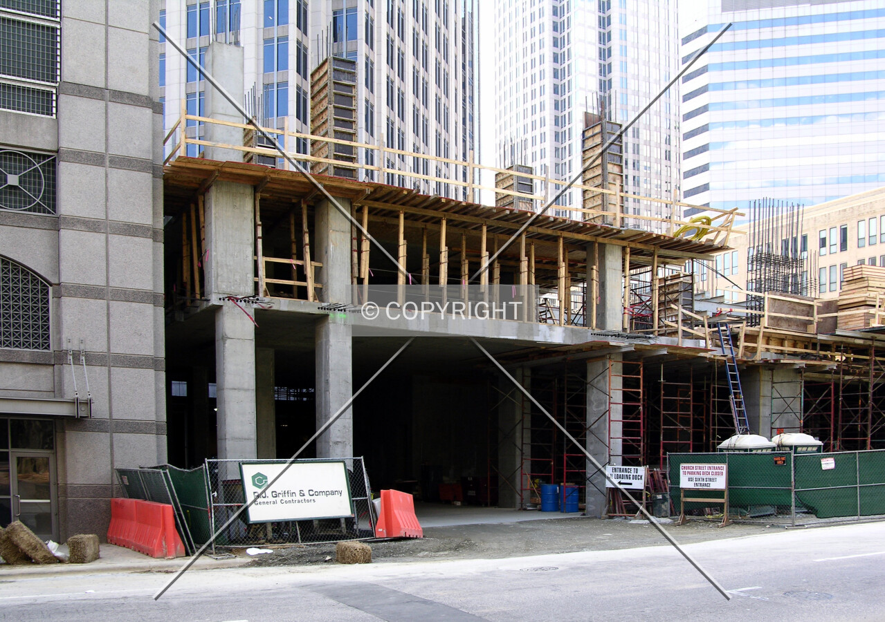 Looking southeast across North Church Street