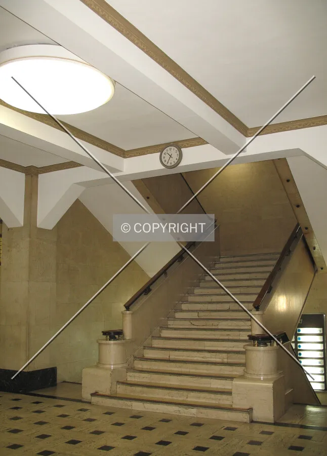 Stairs on the southwestern side