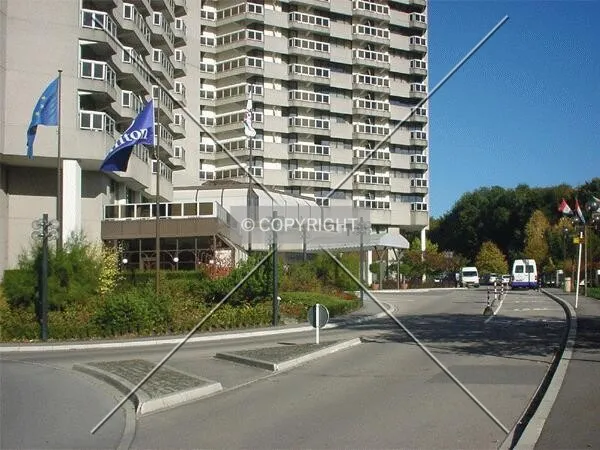 Entering the hotel site