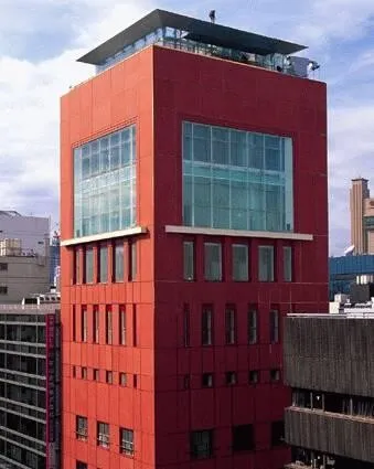 View of the top of the building
