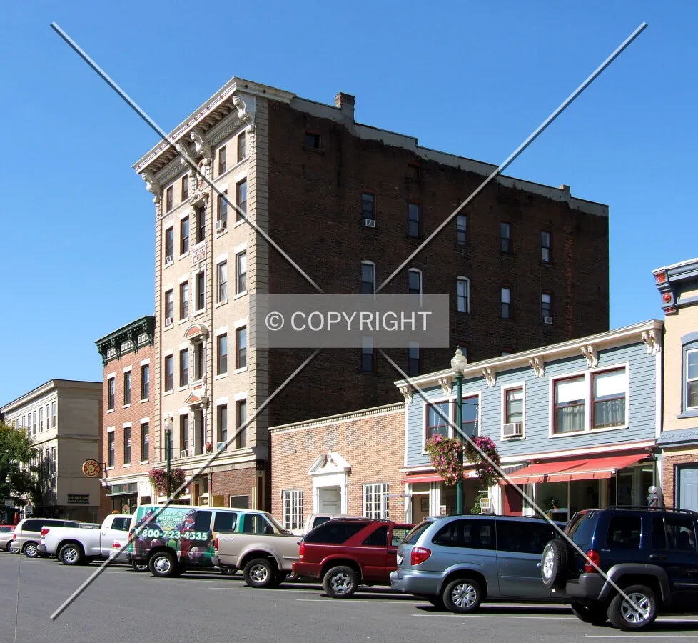 View from the northeast along Jay Street