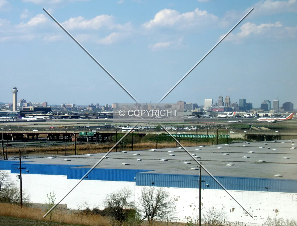 View from the southeast across Newark Airport