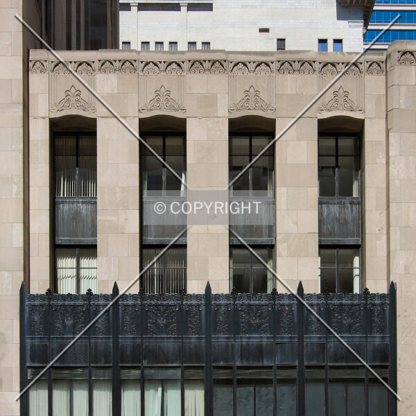 Detail above the low-rise section on 6th Street