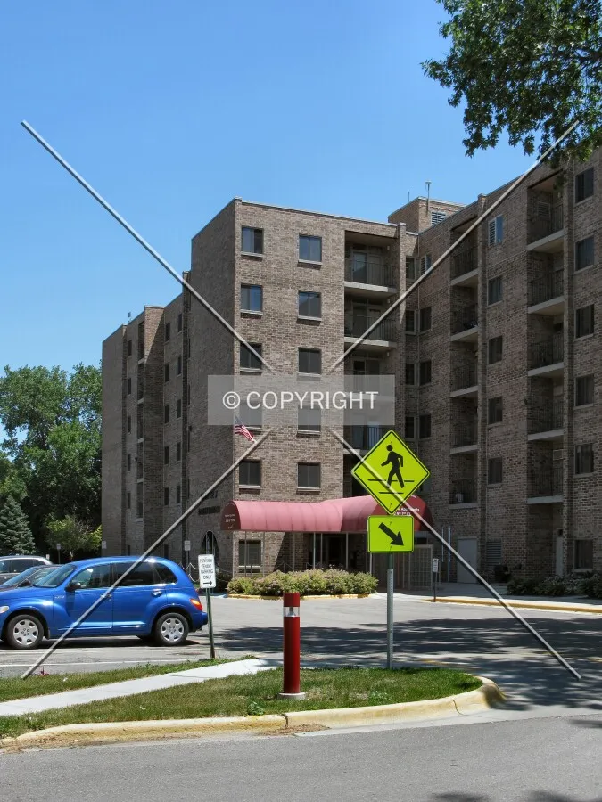 View to the east from North 1st Street