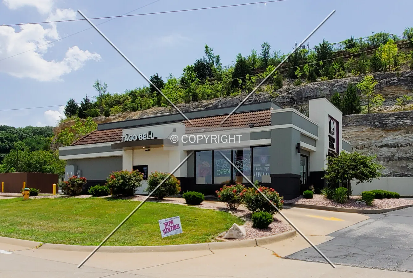 Northwest view; July 4, 2020