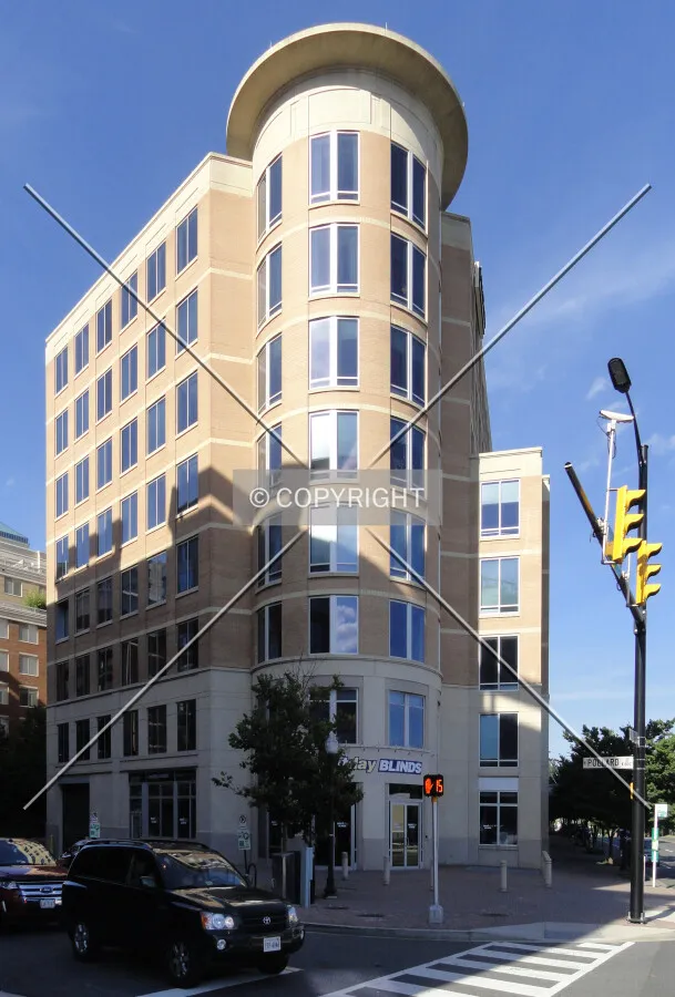 From across North Pollard Street to the southwest