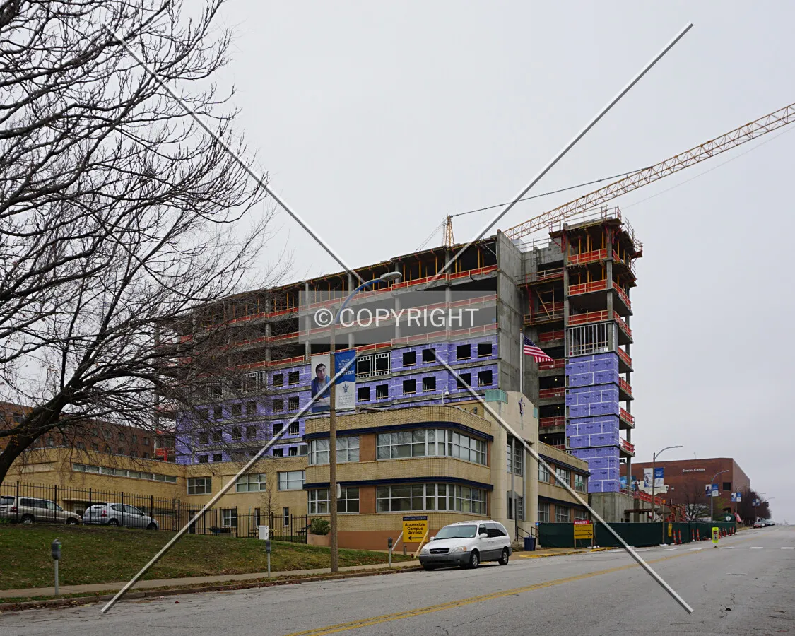 View from the southwest during construction; November 28, 2015