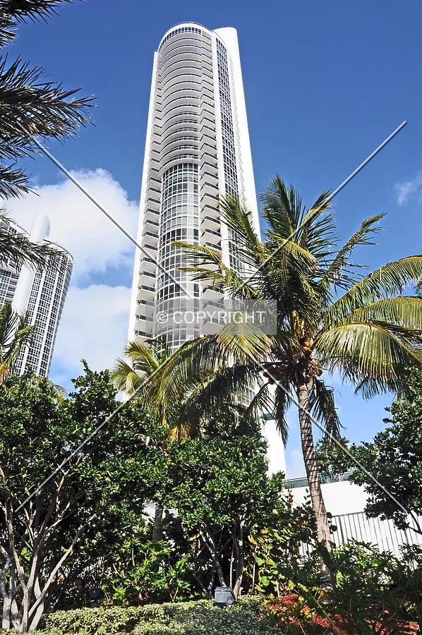 View from the southwest along Collins Avenue