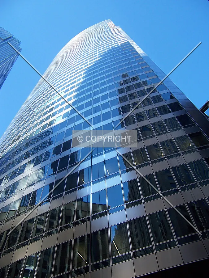 Looking up from the intersection of Monroe and Franklin Streets