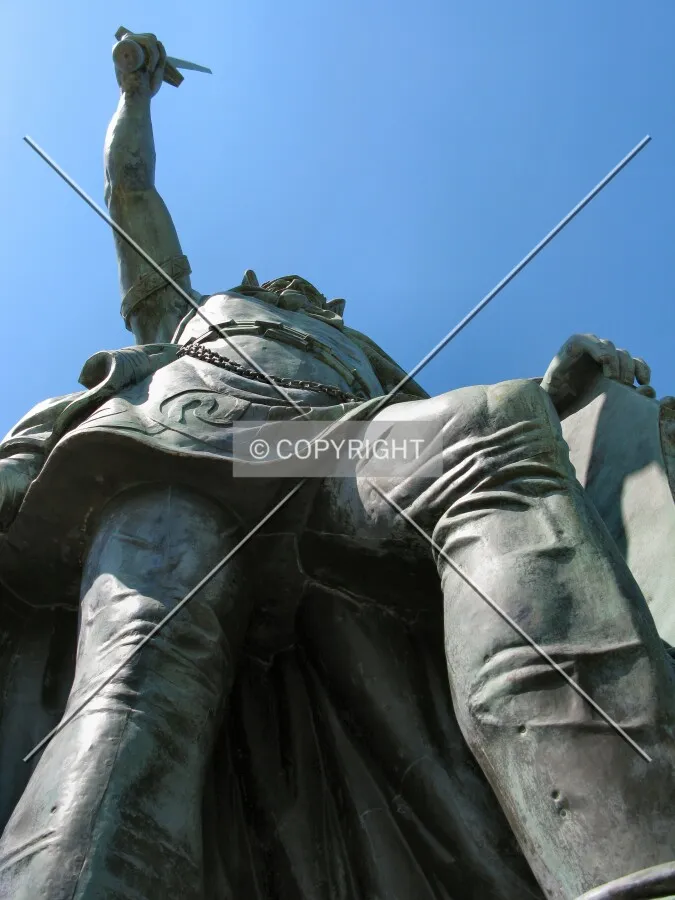 Looking up from the exterior observation deck