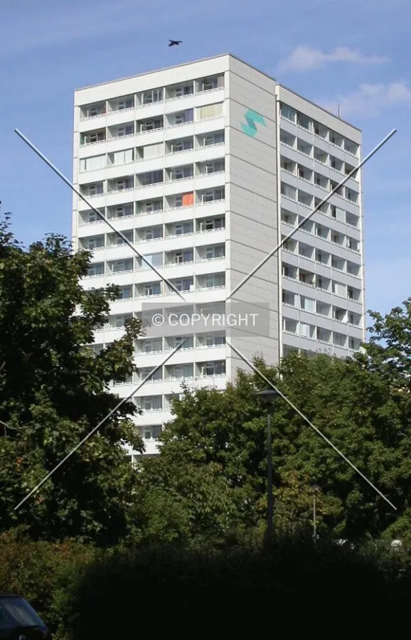 Distant view of the building