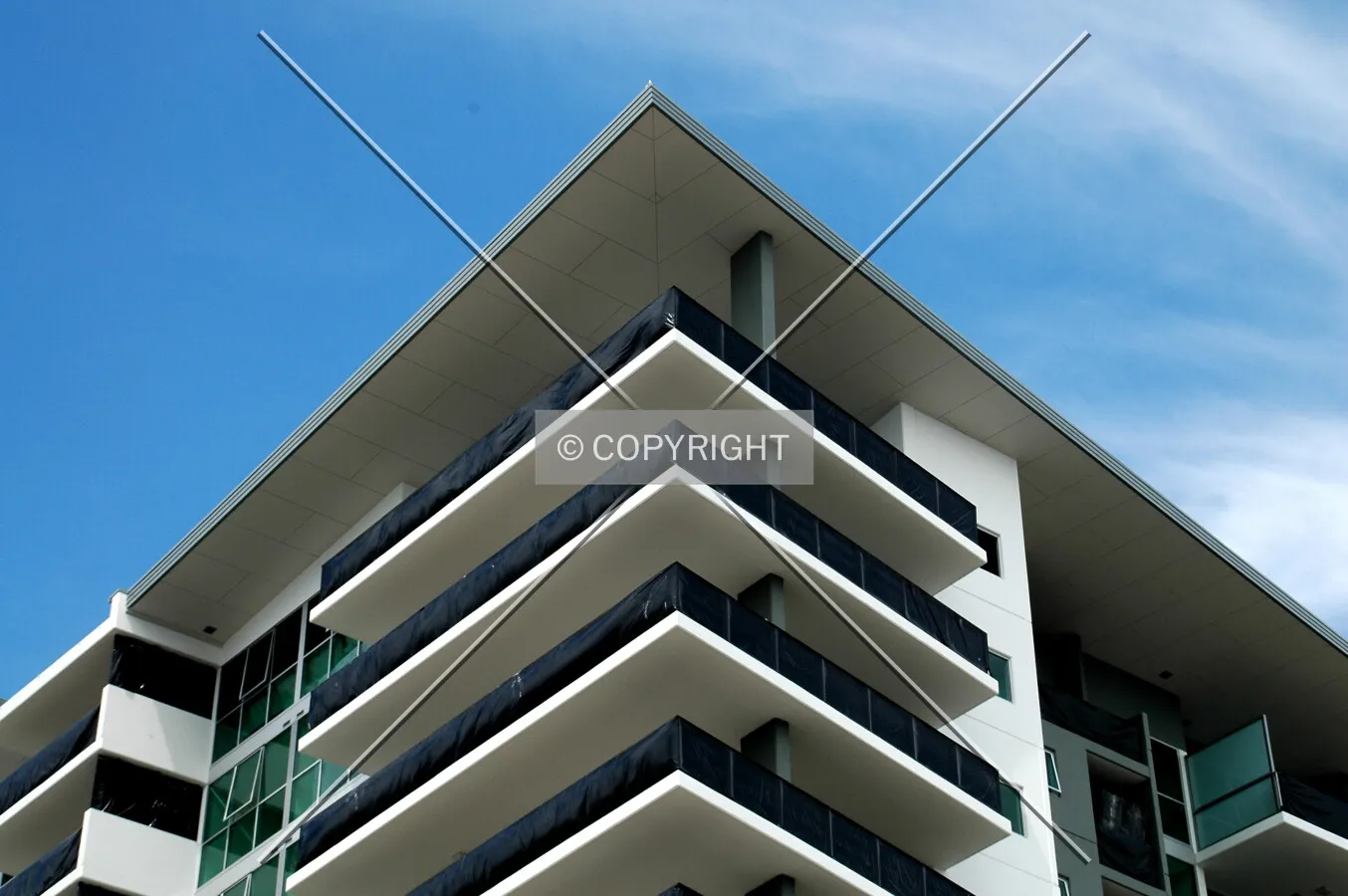 Looking up from Duporth Avenue