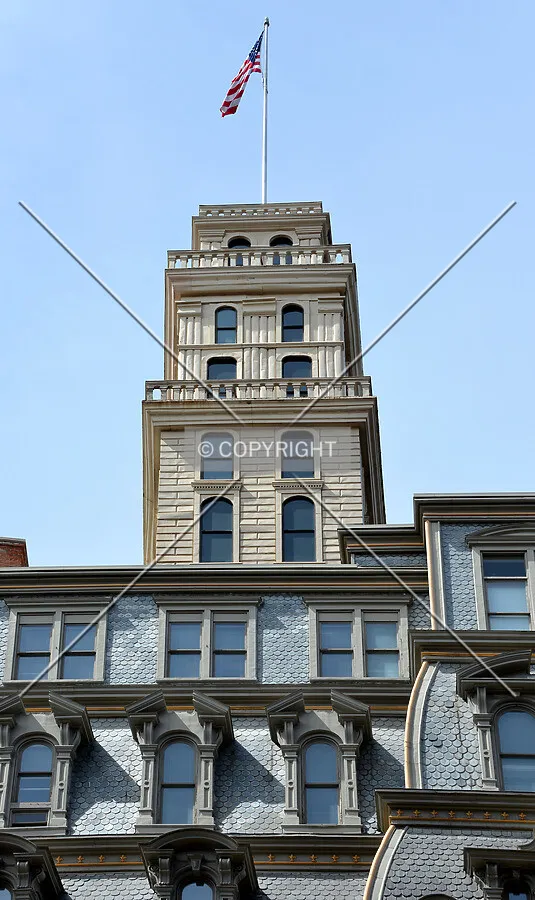 View from the southeast on Main Street