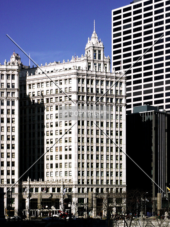 View from the southeast across the Chicago River