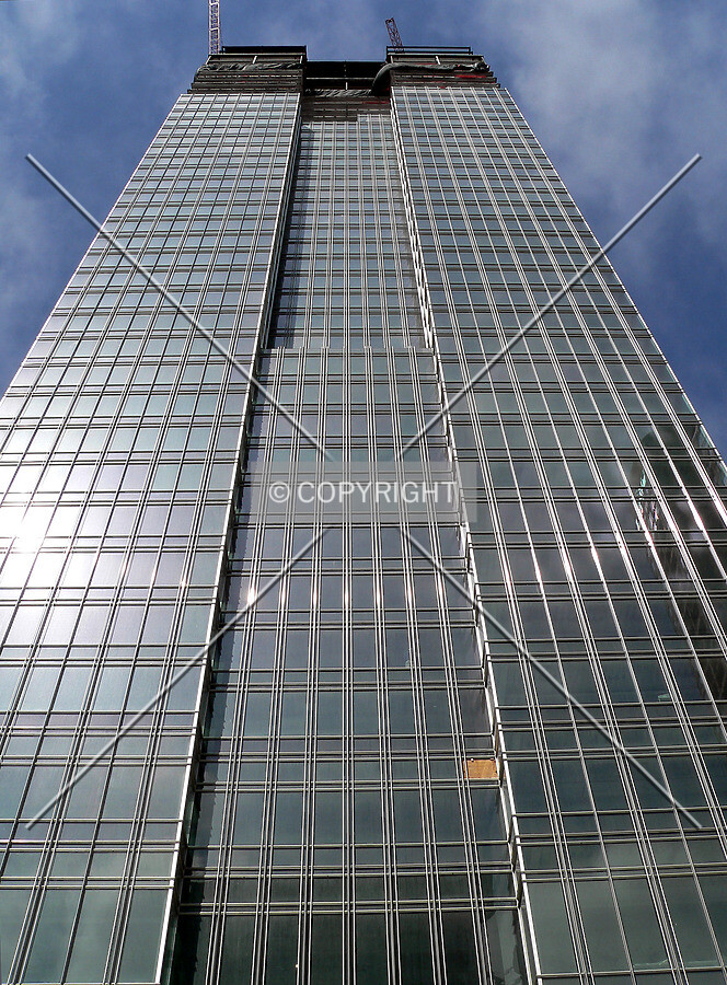 View from the median on LaSalle Street