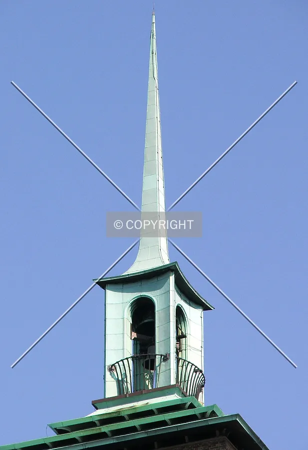 The spire as seen from Van Loenshof