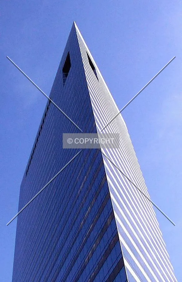 The sharp northwest corner