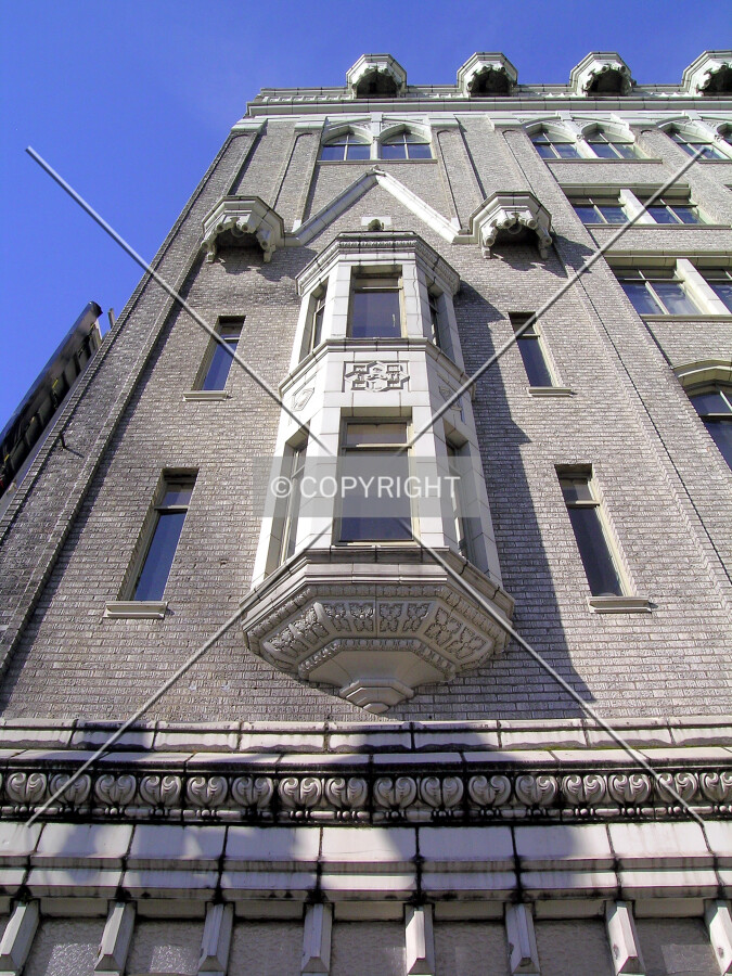 Partial view of the eastern facade