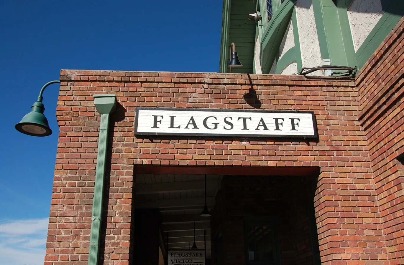 Sign over the entrance