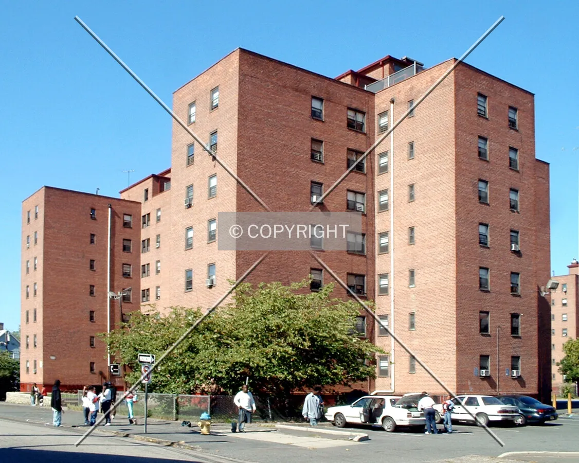 View from the southeast along Wilson Place
