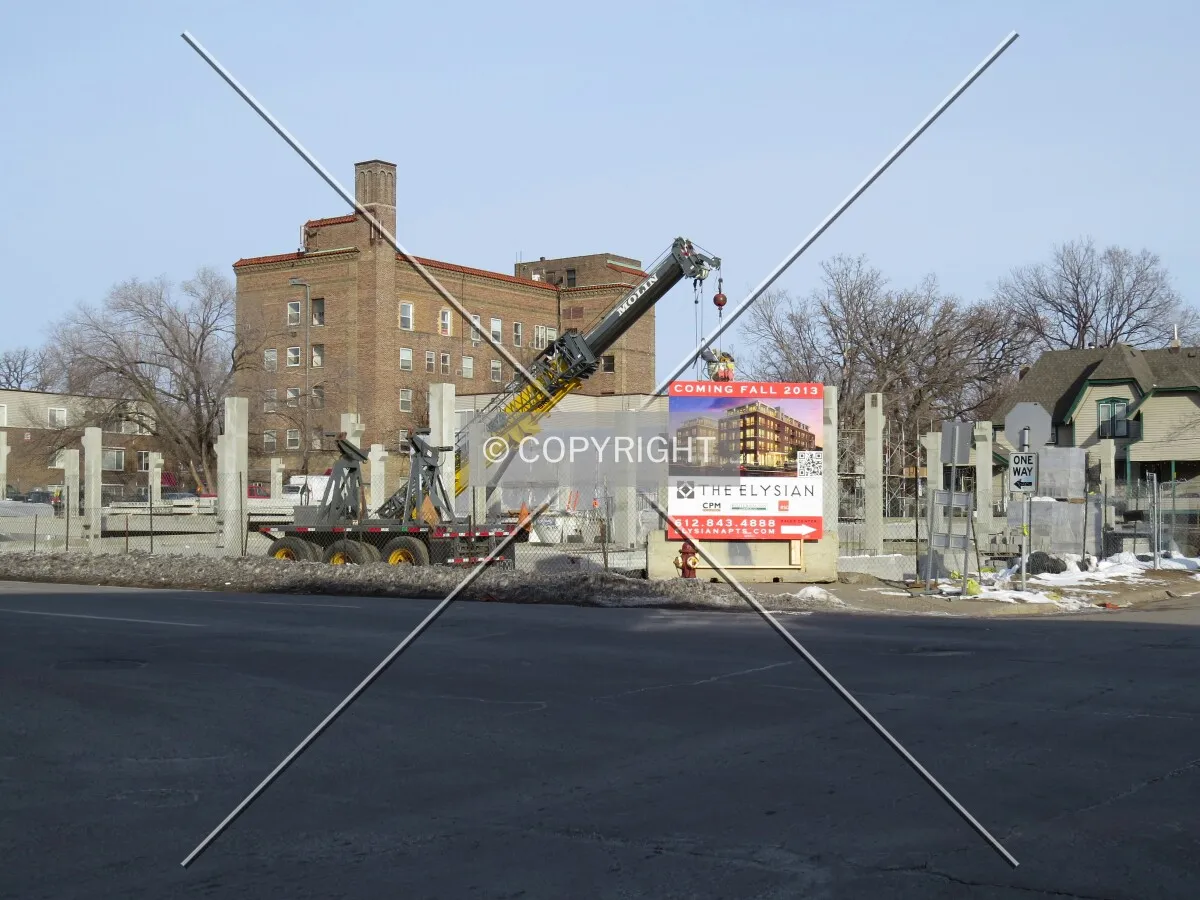 View to the north across 4th Street SE