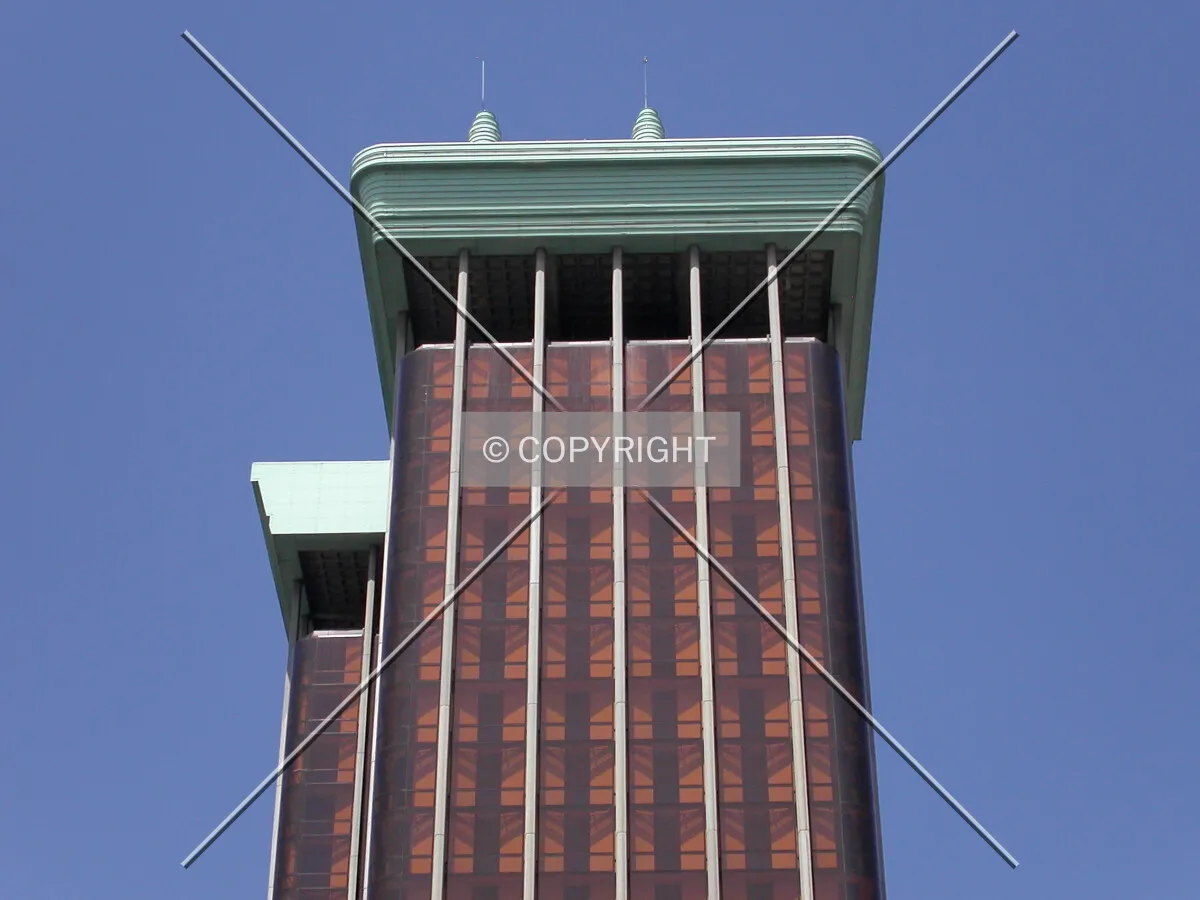 Looking up from the east