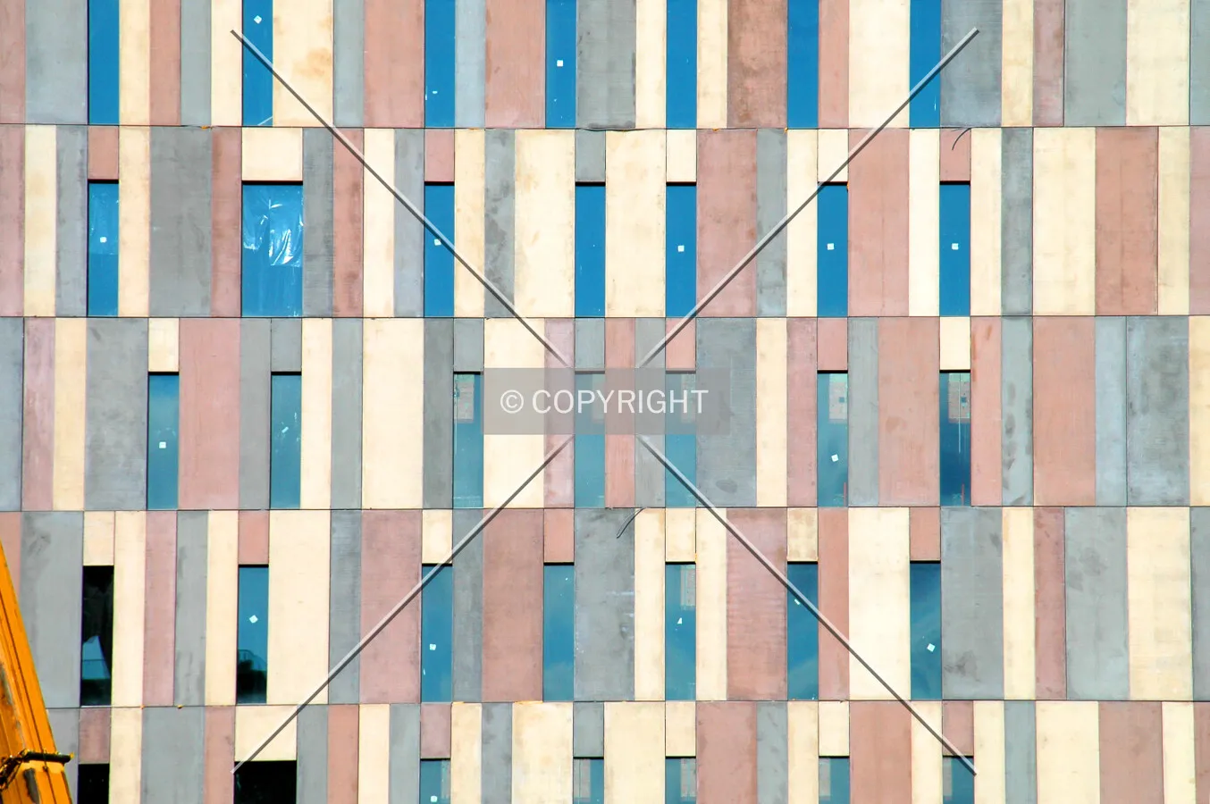 Detail on the southwest facade