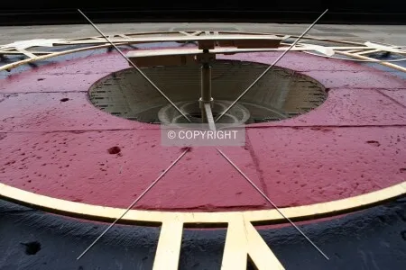 Looking up at the tower clock