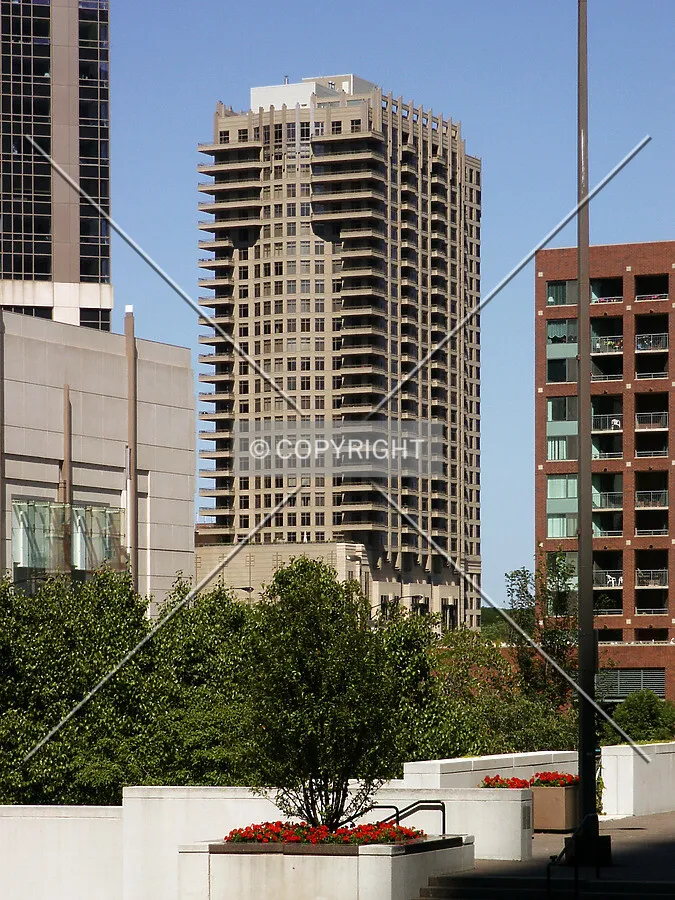 Looking northeast from Columbus Drive