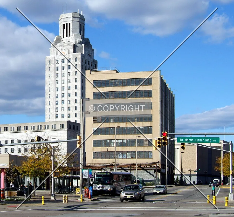 View from the southeast along Broadway