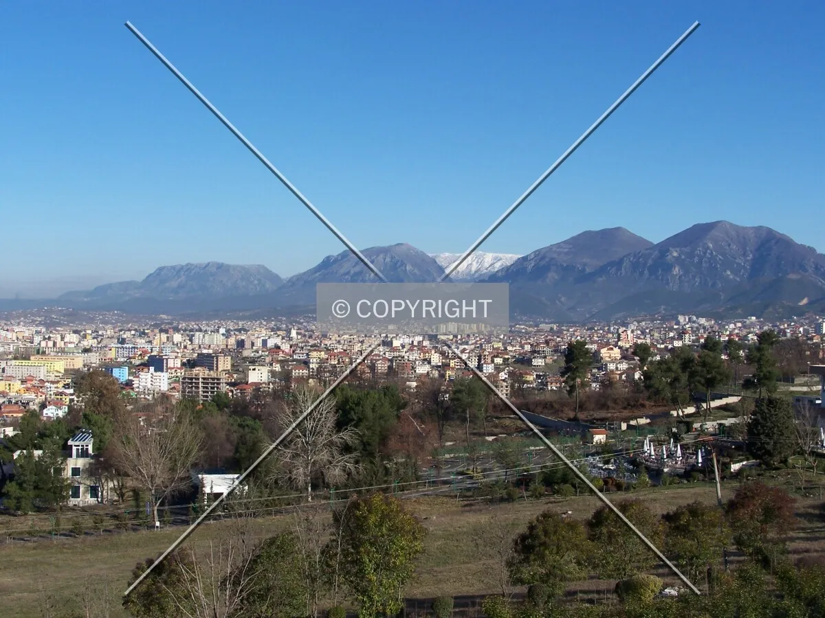 View from the surrounding mountains