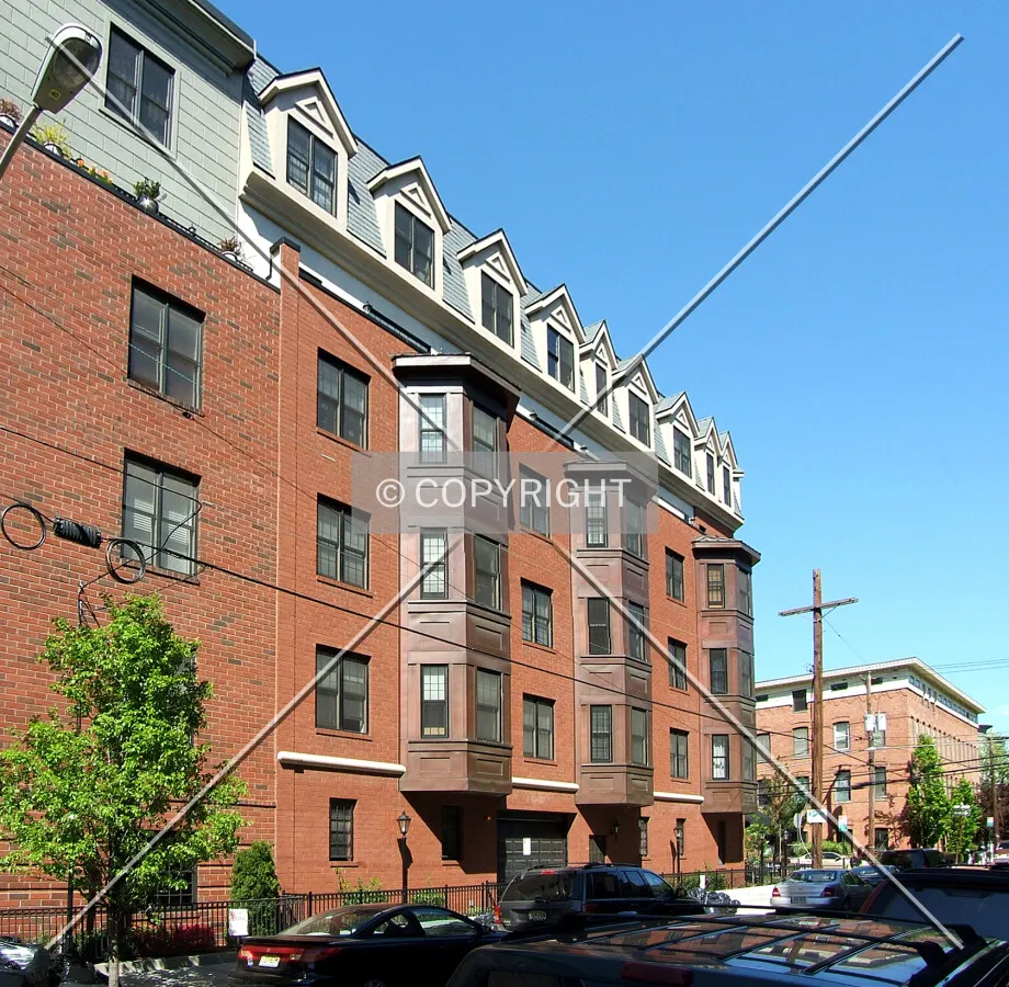 View from the southwest across 9th Street