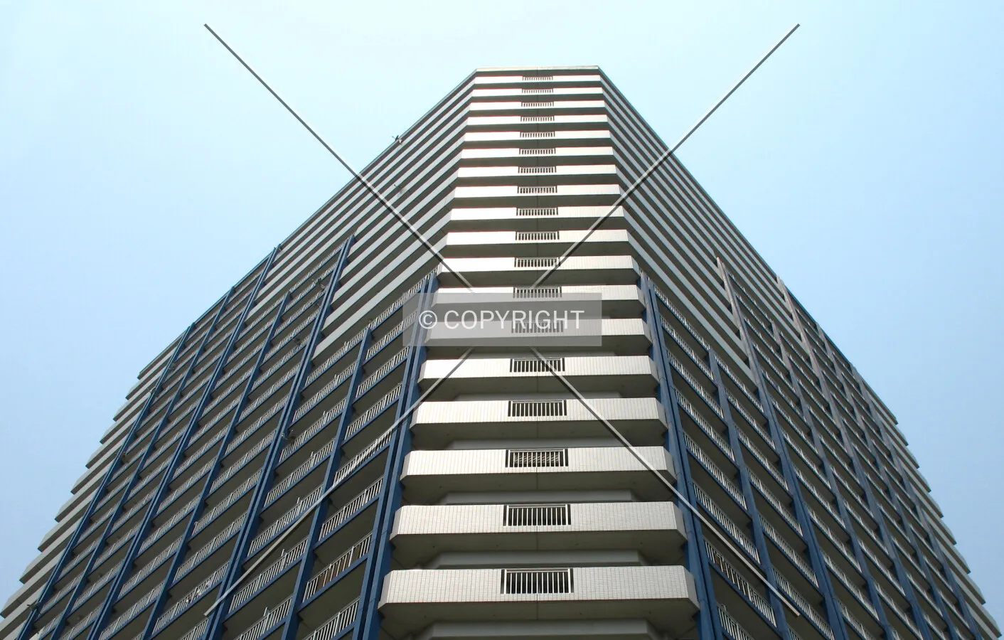 Looking up from the southeast