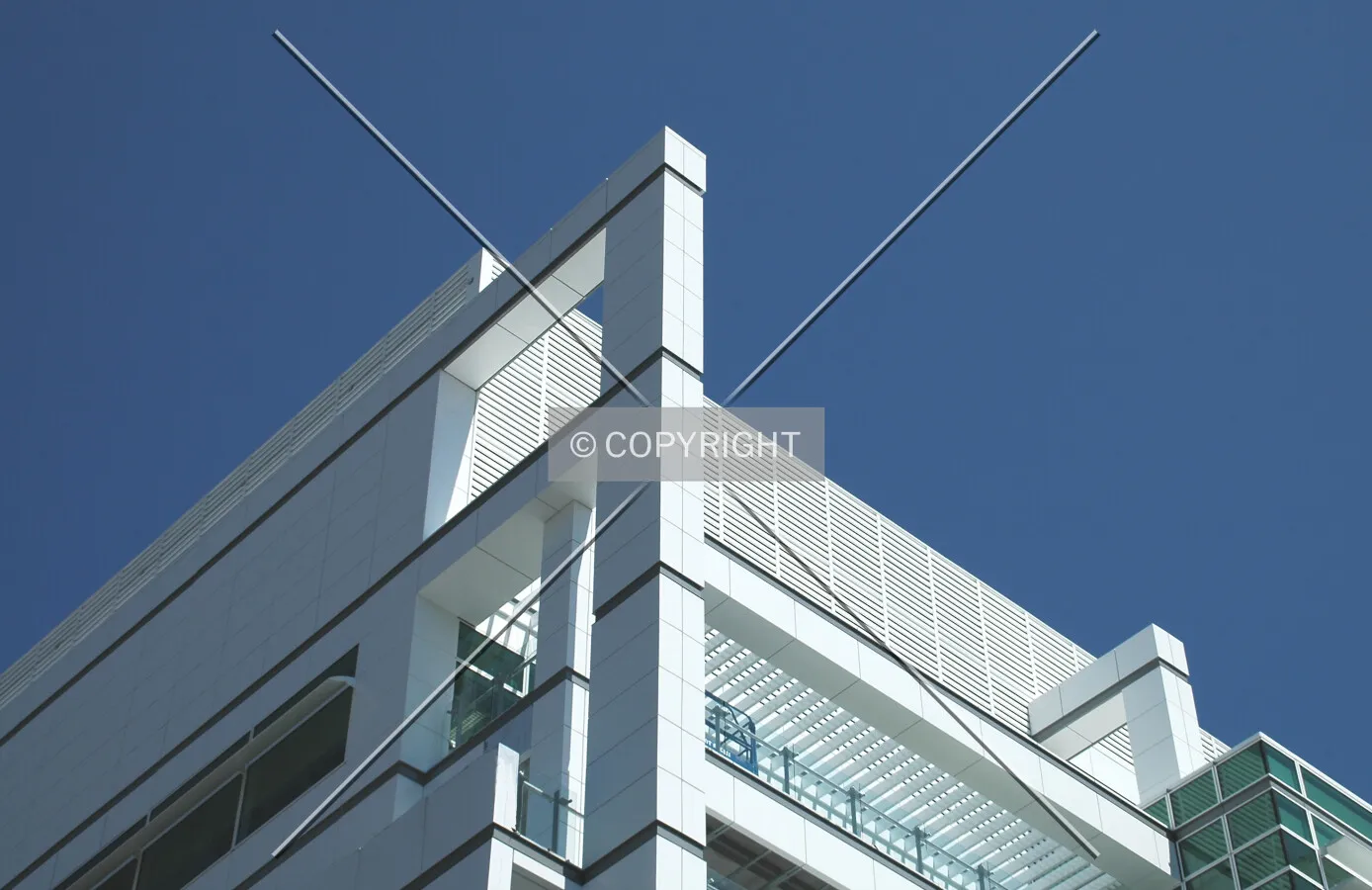 Top of the northeast corner