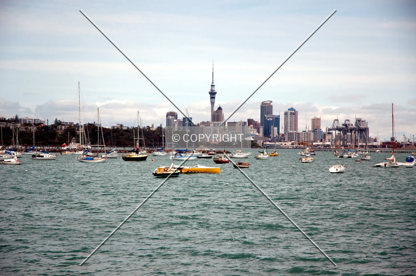 Skyline view from the east