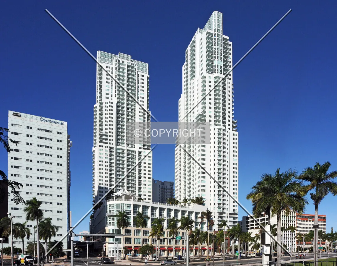 View from the east across Biscayne Boulevard