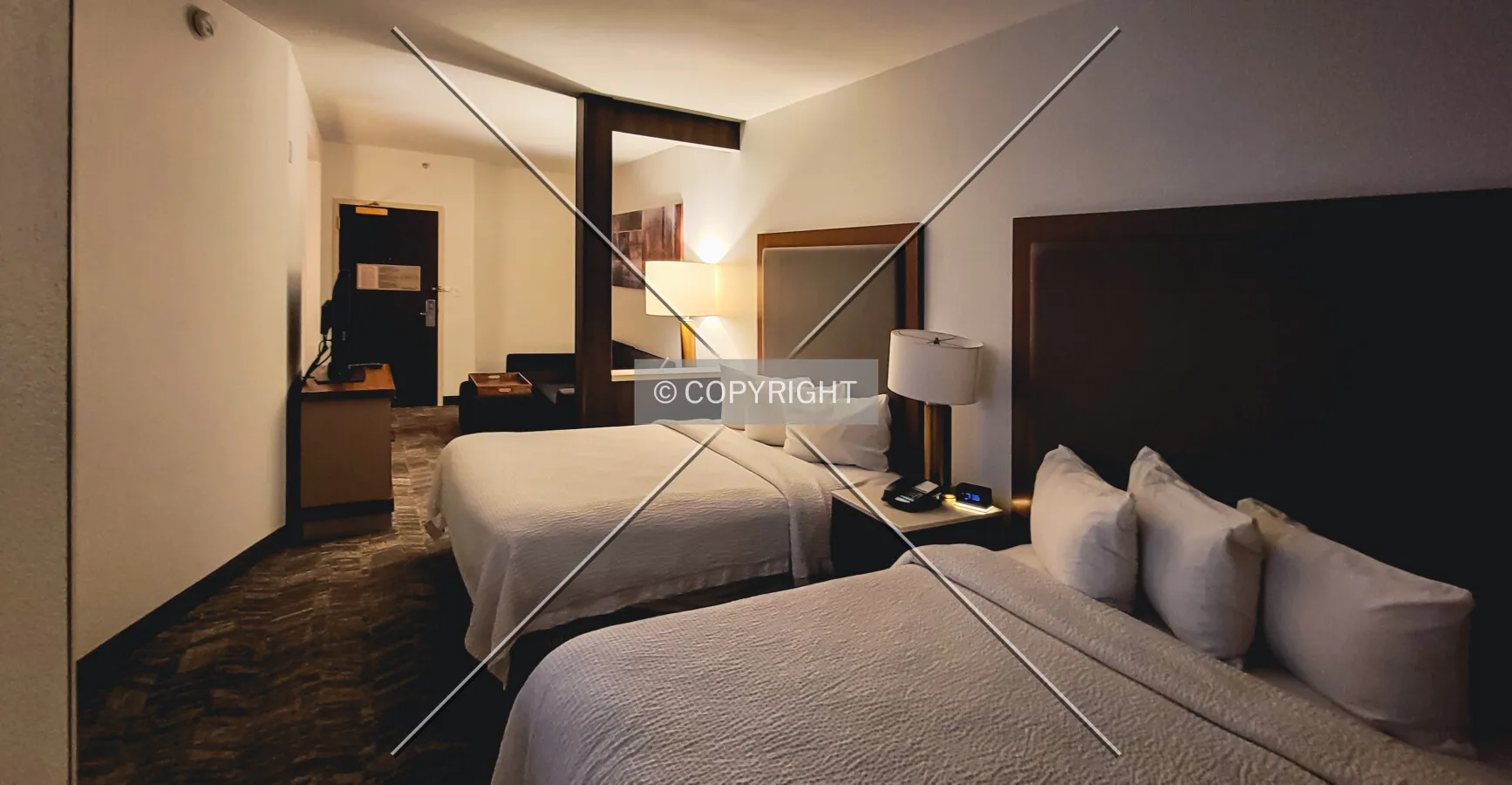 A guest room; November 10, 2021